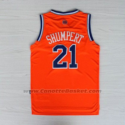 Maglia New York Knicks Iman Shumpert #21 Arancione